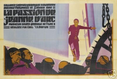 THE Passion of Joan of Arc Movie Poster 1928 Vintage 2