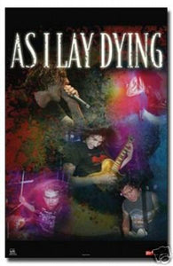 As I LAY Dying Poster Live in Concert Collage HOT 24x36