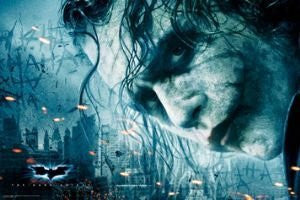 DARK KNIGHT POSTER Heath Ledger Batman JOKER FACE 24X36