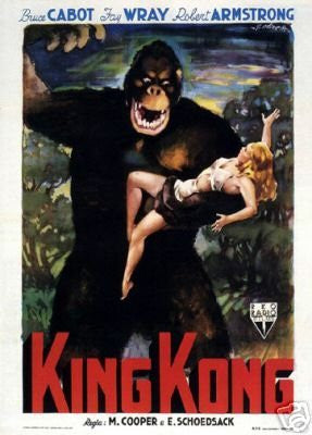 KING KONG MOVIE POSTER Rare New Hot Vintage 7