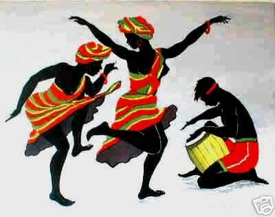 African American Art Print - Ebony Dancers I Poster