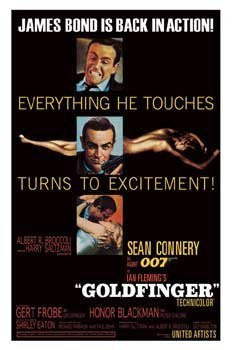 GOLDFINGER MOVIE POSTER James Bond RARE HOT NEW 24X36
