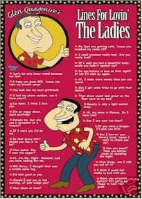 New Family Guy Quagmire Pickup Lines Poster -Rare 24x36