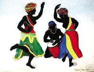 African American Art Print - Ebony Dancers Ii Poster