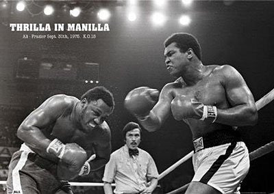 MUHAMMAD ALI POSTER Thrilla in Manilla RARE HOT 24x36