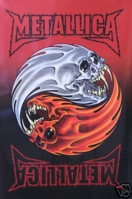 Metallica Poster - Yin Yang Skulls - Rare New
