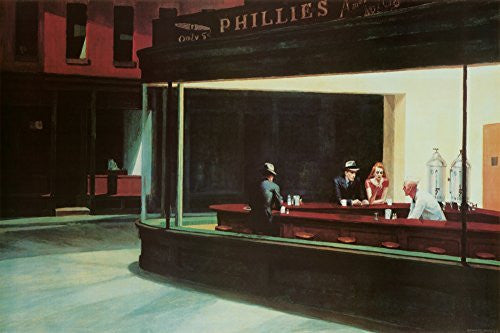 Nighthawks, c.1942 Poster by Edward Hopper 36 x 24in