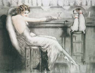 (16x20) Louis Icart (Le Cocktail) Art Poster Print