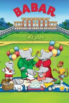 BABAR POSTER Picnic at the Park RARE HOT NEW 24X36