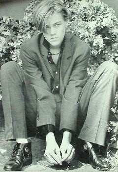 Leonardo Dicaprio Poster Sitting Pose Rare New 24x36