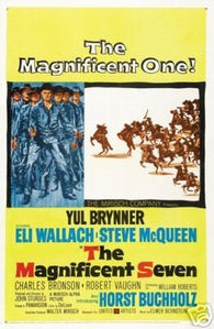 THE Magnificent Seven Movie Poster Steve Mcqueen Rare 2