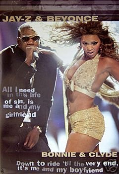 Jay-z & Beyonce Poster Live on Stage Rare NEW HOT 24x36