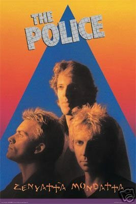 THE Police Poster Zenya Mondatta Rare HOT 24x36