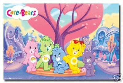 Care Bears Poster Love Rare Hot New 24x36