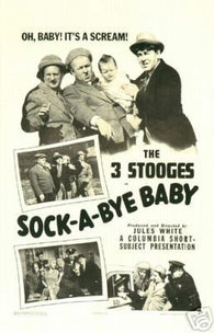 Sock-a-bye Baby Movie Poster the Three Stooges Vintage
