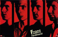 Franz Ferdinand (Group, Red) Music Poster Print