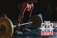 Woman Lifting Weight Body Building Gym Workout Fitness Muscle Inspirational Motivational Quote Poster 24x36