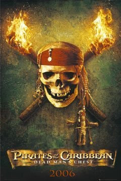 PIRATES OF THE CARIBBEAN POSTER -DEAD MAN'S CHEST SKULL