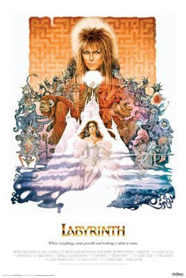 DAVID BOWIE - LABYRINTH MOVIE POSTER - Fantasy
