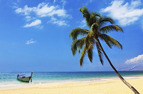 TROPICAL PARADISE POSTER Canoe on the Beach 1 RARE HOT NEW 24x36