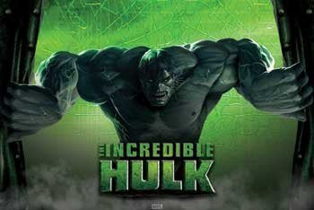 THE INCREDIBLE HULK MOVIE POSTER Rare Hot New 24X36