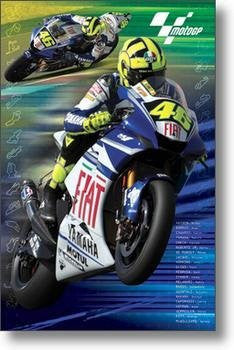 MOTOGP POSTER Valentino Rossi - Motorcycle Racing NEW