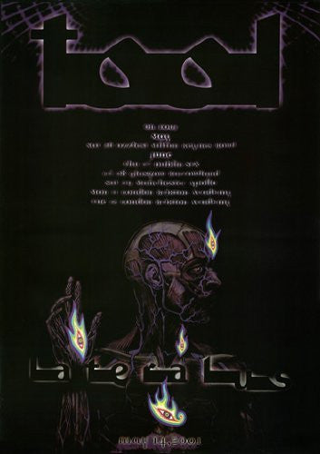 TOOL LATERALUS POSTER 2001 Tour RARE HOT NEW 24X36
