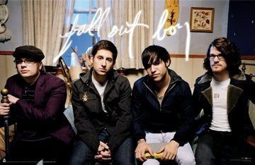 (24x36) Fall Out Boy (Group, Sitting) Music Poster Print