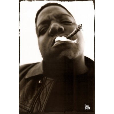 Notorious B.I.G. (Smoking) Music Poster Print