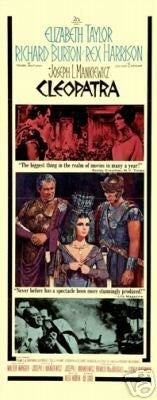 Cleopatra Movie Poster Elizabeth Taylor 1963 Rare NEW 3