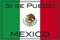 MEXICO FLAG POSTER - SI SE PUEDE - HOT RARE NEW 24X36