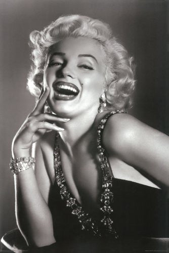 MARILYN MONROE POSTER Laughing RARE HOT NEW 24x36