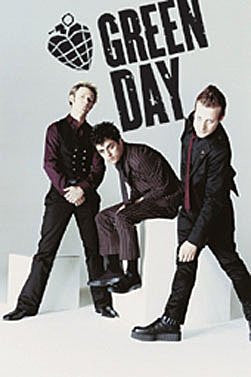 GREEN DAY GROUP - GREEN DAY AMERICAN IDIOT POSTER WHITE