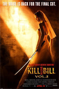 KILL BILL 2 UMA SWORD MOVIE POSTER - RARE NEW 24X36