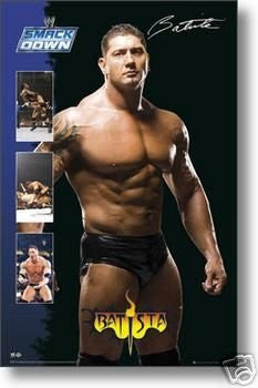 WWE Batista Poster Smackdown Rare NEW HOT 24x36