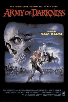 ARMY OF DARKNESS MOVIE POSTER - SKULL - Bruce Campbell