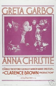 Anna Christie Movie Poster Greta Garbo Rare Vintage 3
