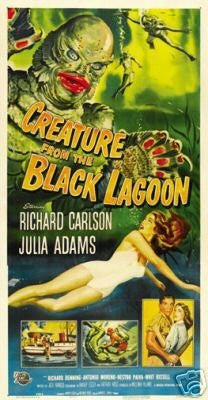 CREATURE FROM THE BLACK LAGOON MOVIE POSTER Vintage 3