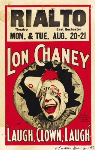 Laugh Clown Laugh Movie Poster Lon Chaney