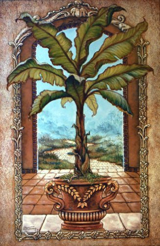 PALM TREE VASE ART PRINT Amazing Poster RARE NEW 24X36