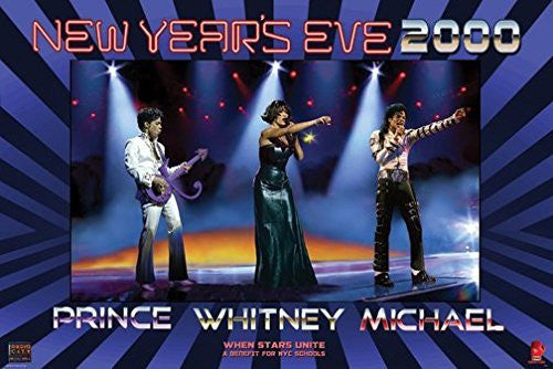 POP R&B SOUL CONCERT POSTER Prince - Whitney Houston - Michael Jackson RARE HOT NEW 24x36