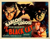 THE Black CAT Movie Poster Boris Karloff Rare Vintage 3