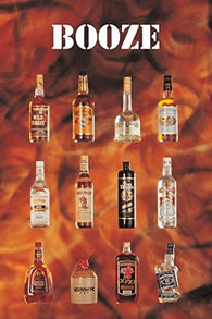 BOOZE POSTER Funny Alcohol Bottles Collage RARE HOT NEW 24x36
