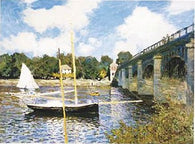 CLAUDE MONET ART PRINT Pont d'Argenteuil 24x36 POSTER