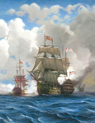 SEA BATTLE POSTER Trafalgar - Galleon Warships RARE HOT NEW 24x36