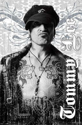 TOMMY LEE POSTER - AMAZING TATTOO POSE - RARE NEW 24X36