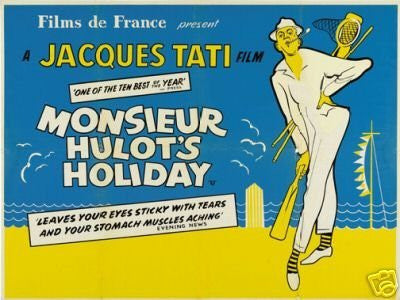 Mr. Hulot's Holiday Movie Poster Jacques Tati Vintage