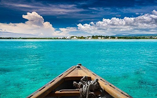 TROPICAL PARADISE POSTER Canoeing to Beach 2 RARE HOT NEW 24x36