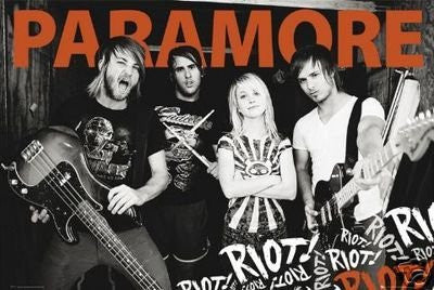 Paramore Poster Riot - Amazing Group Shot Rare HOT NEW
