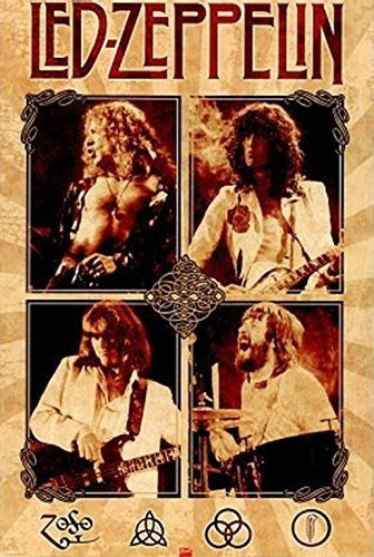 Led Zeppelin Collages LED ZEPPELIN POSTER Amazing Collage RARE HOT NEW 24x36 – Poster Merchant